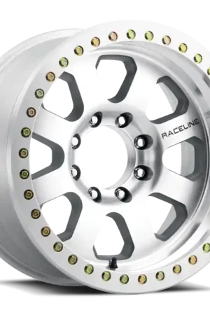 Raceline RT260M Avenger 17x9in / 6x139.7 BP / 0mm Offset / 107.95mm Bore - Machined Beadlock Wheel Flash Sale
