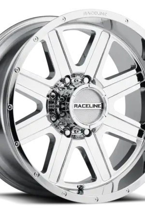 Raceline 940C Hostage 18x9in / 6x135 BP / 12mm Offset / 87.1mm Bore - Chrome Wheel Secure Checkout