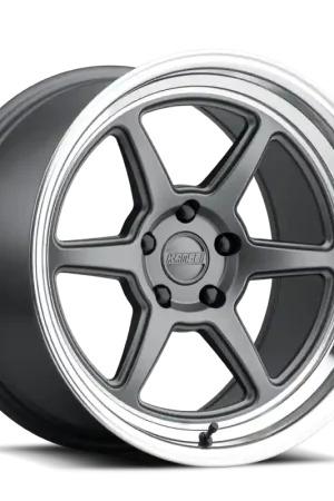 Kansei K14G Roku 18x8.5in / 5x100 BP / 35mm Offset / 73.1mm  Bore - Grey and Machined Lip Deal