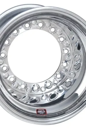 Weld Wide 5 HS Direct MT 15x12 / 5x10.25 BP / 5in. BS Polished Assembly - Mod Beadlock w/6-Dzus Cvr Weekend Sale