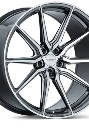 Budget Vossen HF-3 19x9.5 / 5x120 / ET40 / Deep Face / 72.56 - Gloss Graphite Polished Wheel