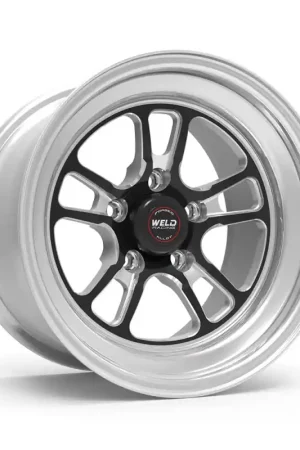 Weld S70 15x6 / 5x4.75 BP / 4.5in. BS Black Wheel (Low Pad) - Non-Beadlock Sale