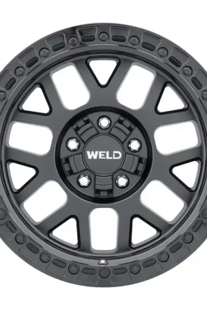 Weld Off-Road W104 17X8.5 Cinch 5X110 5X127 ET38 BS6.25 Satin Black / Gloss Black 71.5 In Demand