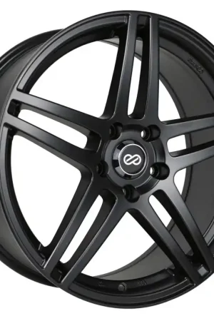 Authentic Enkei RSF5 18x8 50mm Offset 5x114.3 Bolt Pattern 72.6mm Bore Dia Matte Black Wheel