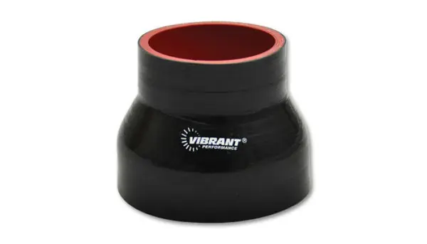 Last Chance Vibrant Silicone Reducer Coupler 2.375in ID x 2.00in ID x 3.00in Long - Black