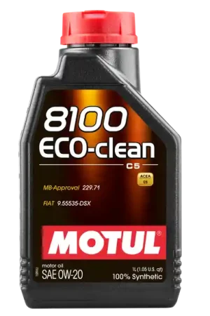 Motul 1L Synthetic Engine Oil 8100 Eco-Clean 0W20 Certified