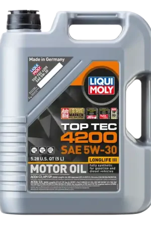 LIQUI MOLY 5L Top Tec 4200 New Generation Motor Oil SAE 5W30 Sale