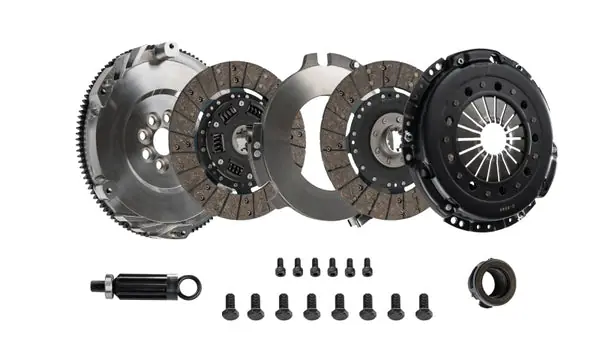 Exclusive Offer DKM Clutch BMW E46 M3 MS Twin Disc Clutch Kit w/Steel Flywheel (660 ft/lbs Torque)