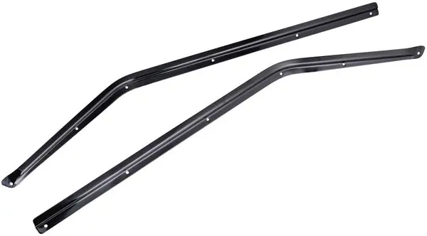 Omix Window Retaining Channels Blk 87-95 Wrangler YJ Latest