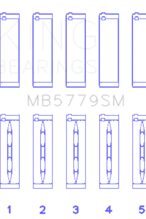 Buy Today King Engine Bearings Audi CDAA/CDHA/CDHB/CDAB Main Bearing Set (Set of 5) - Size STD