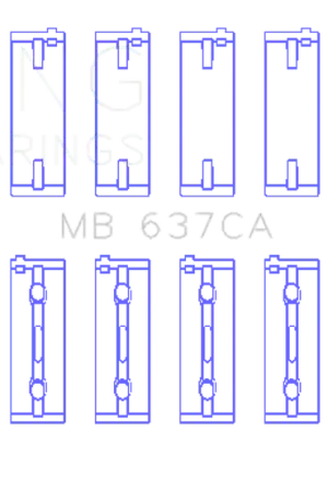 King Engine Bearings BMW S85B50A Main Bearing Set Genuine