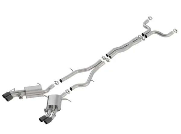 Borla 16-18 Cadillac CTS-V 6.2L V8 2.75in Diameter S Type Catback Exhaust w/ Valves Black Chrome Tip Grab Now
