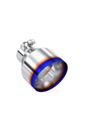 MBRP Univ. T304 Stainless Steel Burnt End Tip 2.5in ID / 5in OD / 6.5in Length Angle Cut Single Wall Free Delivery