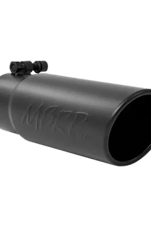 MBRP Universal Tip 3-1/2in O.D. Angled Rolled End - 3in ID Inlet 10in Length - Black Trending