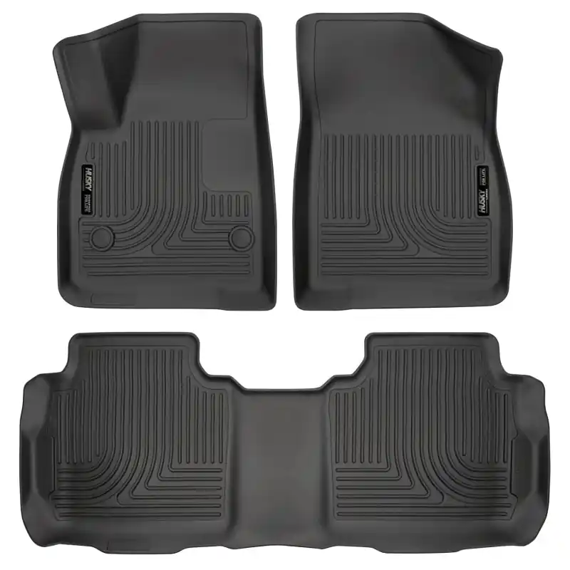 Bulk Order Husky Liners Weatherbeater 17-23 Cadillac XT5 / 17-23 GMC Acadia Front & 2nd Seat Floor Liners - Blk