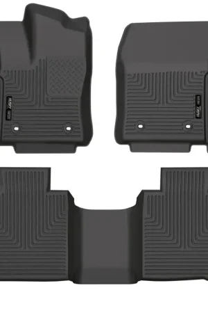 While Supplies Last Husky Liners 2022 Toyota Tundra WeatherBeater CC CrewMax Front & 2nd Seat Floor Liner - Blk