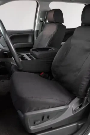 Covercraft 17-18 Ford F-250 Polycotton SeatSaver Custom Front Row Seat Covers - Charcoal Instant Buy