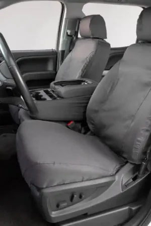 Top Rated Covercraft 15-18 Ford F150 Polycotton SeatSaver Custom Front Row Seat Covers - Grey