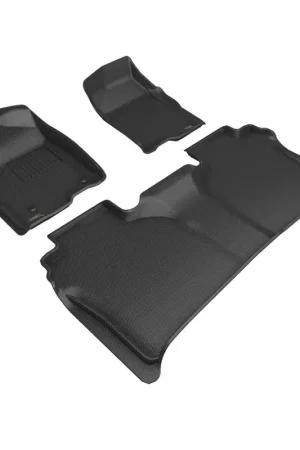3D MAXpider 19-24 GMC Sierra Kagu 1st & 2nd Row Floormats - Black Price Drop