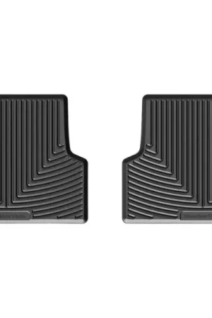 WeatherTech 14+ Jeep Cherokee Rear Rubber Mats - Black Top Rated