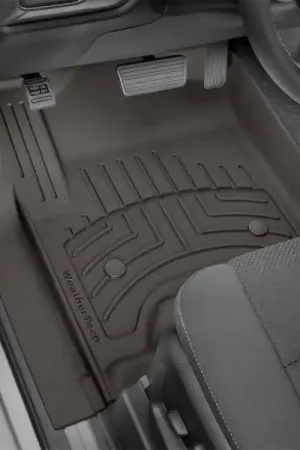 WeatherTech 2019+ Ram 2500/3500 Crew/Mega Cab (No PTO) Front FloorLiner HP - Cocoa Top Rated