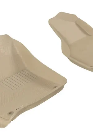 3D MAXpider 2012-2020 Dodge Ram 1500 Crew/2500/3500 Crew/Mega Kagu 1st Row Floormat - Tan Fast Shipping