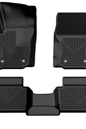 Husky Liners 2024 Toyota Tacoma CC/DC (Manual Trns) Weatherbeater Front & 2nd Seat Floor Liner - Blk Best Price