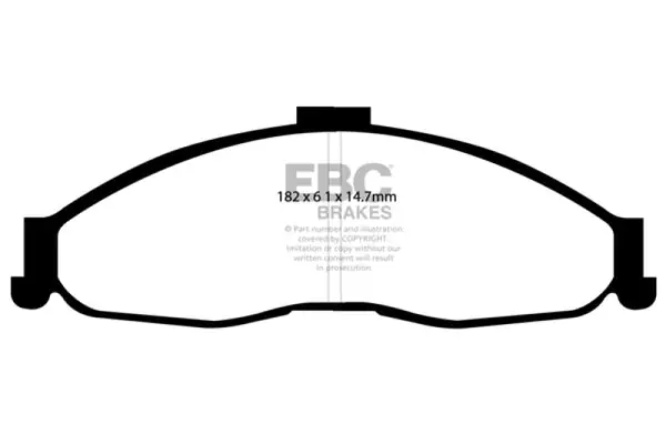 EBC 98-02 Chevrolet Camaro (4th Gen) 3.8 Yellowstuff Front Brake Pads Markdown