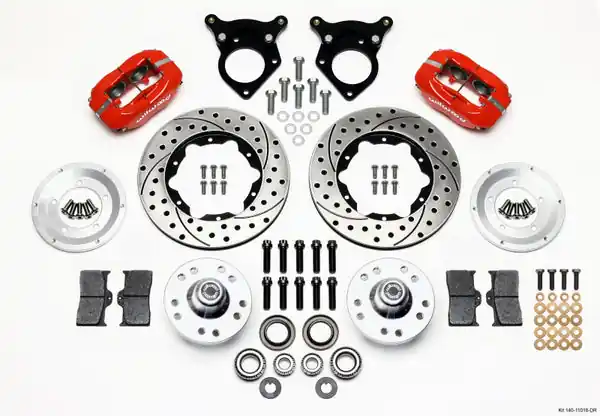 Brand New Wilwood Forged Dynalite Front Kit 11.00in Drilled Red 87-93 Mustang 5 Lug