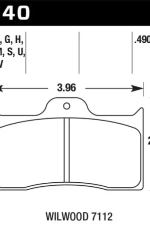 Direct From Factory Hawk Wilwood 7112 Blue 9012 Race Brake Pads