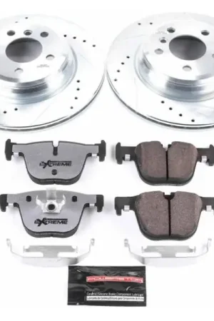 Original Power Stop 15-16 BMW 328i xDrive Rear Z26 Street Warrior Brake Kit