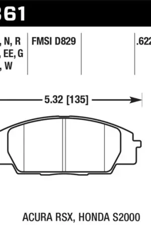 Hawk Honda S2000/Civic Type R/Acura RSX Front Race Pads Blue 9012 Limited Time