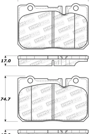Authentic StopTech Street Brake Pads