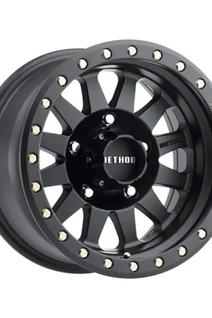 Method MR304 Double Standard 15x10 -50mm Offset 5x5.5 108mm CB Matte Black Wheel Latest