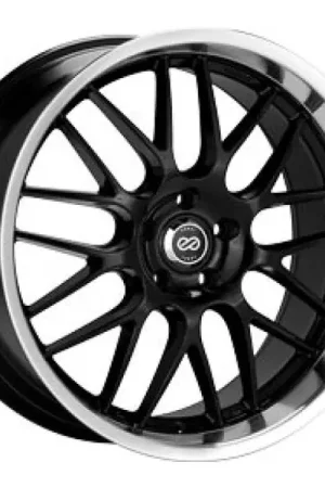 Enkei Lusso 20 x 8.5 40mm Offset 5x114.3 Bolt Pattern Black w/ Machine Lip Wheel Instant Buy