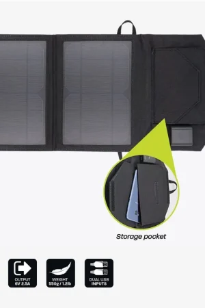 Get Yours HARDKORR 15W DUAL USB SOLAR PHONE\\/DEVICE CHARGER - HKPSOLP15