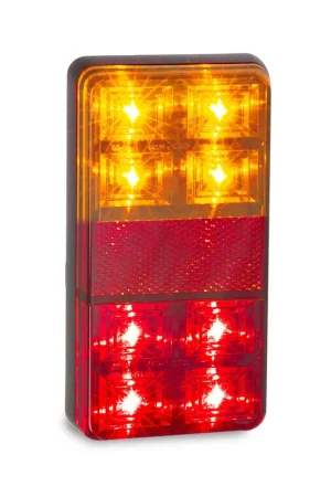 LED Autolamps 151BAR2 Budget Trailer Lamps, STOP\\/TAIL\\/INDICATORWITH REFLEX REFLECTOR 150mm x 80mm x 22mm Instant Buy