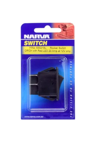 Seasonal Sale Narva 63021BL Off\\/On Rocker Switch With Red Led