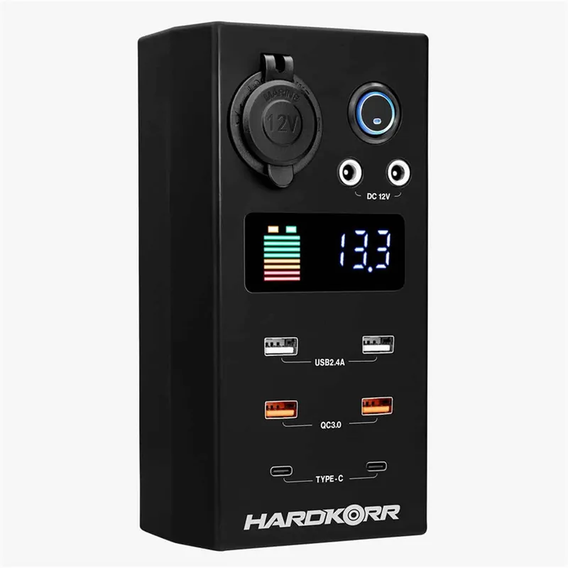 HardKorr 12V DC Mini Power Distribution Box with 11 Outputs - HKPDCBOXSM Limited Edition