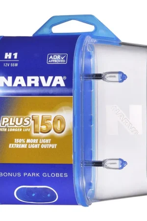 High Quality Narva H1 12V P14.5S PLUS 150, Twin Pack - 48390BL2