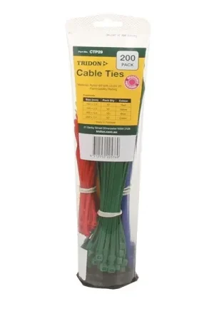 Limited Time Tridon Toothpaste Tube Cable Tie Combo Pack - Assorted Colours CTP29