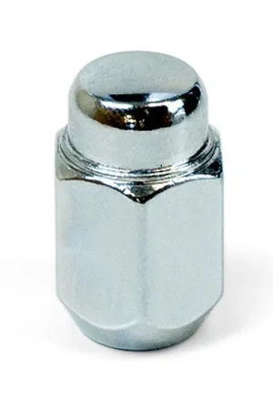 Best Choice SAAS Single Wheel Nut - 35mm Length, Chrome, M12x1.50 Thread, Acorn Taper Type - 23526B
