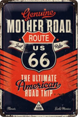 Nostalgic Art 20 x 30cm Metal Sign Route 66 The Mother Road - 5122314 Hot Deal