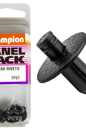 Champion Fasteners Push Rivets (15mm Head, 13mm Length, to Suit 6.3mm Hole) - Pack of 3 - TF57 Hot Picks