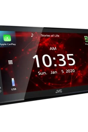Special Offer JVC KW-M590BT Mechless Multimedia Head Unit with Apple CarPlay and Android Auto and 6.8\\
