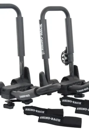 Popular Rhino-Rack Folding J Style Kayak Carrier (Pair) - S512 (Pickup Only)