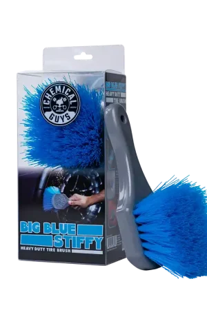 Original Chemical Guys Blue Stiffy Brush for Tires - ACCG05