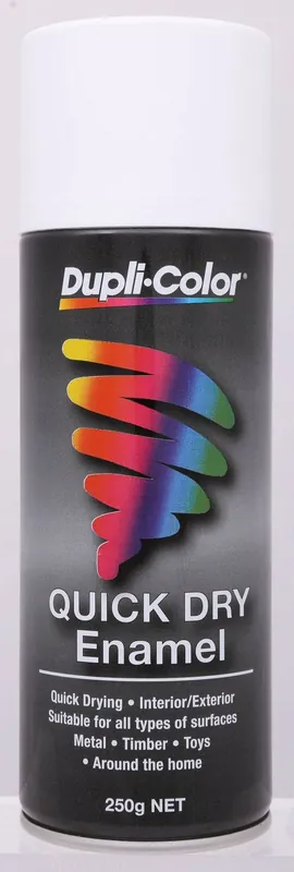 Certified Dupli-Color Quick Dry Enamel Paint - White Primer, 250g - CQDE21 (Pickup Only)