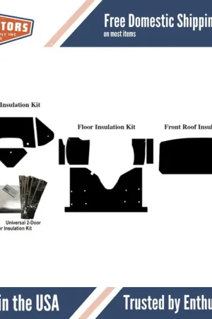Insulation Sound Deadener Kit for 1975-91 Ford Econoline RV Chassis Van Complete Save Now