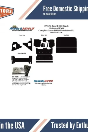 Latest Kick Panel Insulation Kit for 92-96 Truck Super Crew Cab Cowl